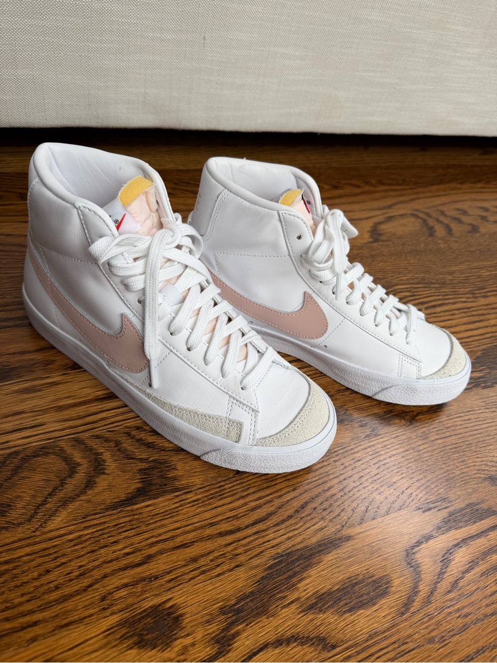 Nike Women’s Blazer Mid ’77 Vintage White with Beige Swoosh